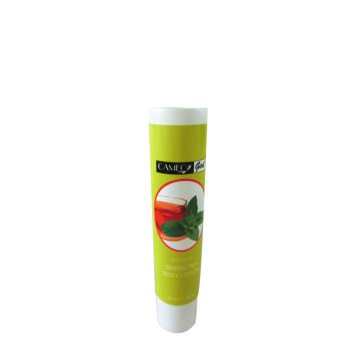 thé vert lotion pour le corps tube en plastique lotion pour le corps crème emballage